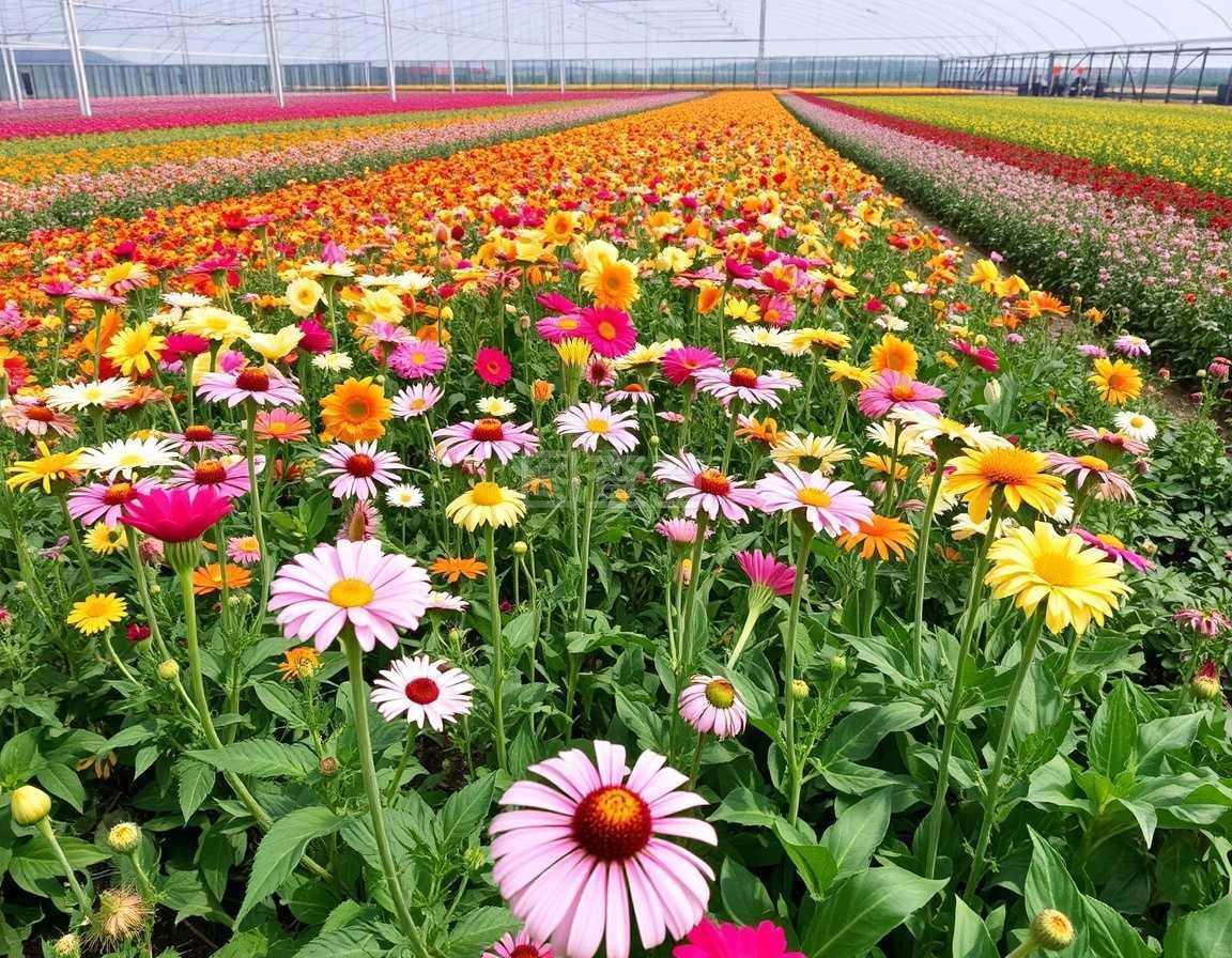 花卉種植園的美麗與實用